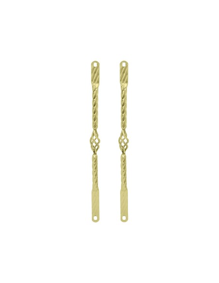 20 Cage Twisted Spring Fork Bars Gold.